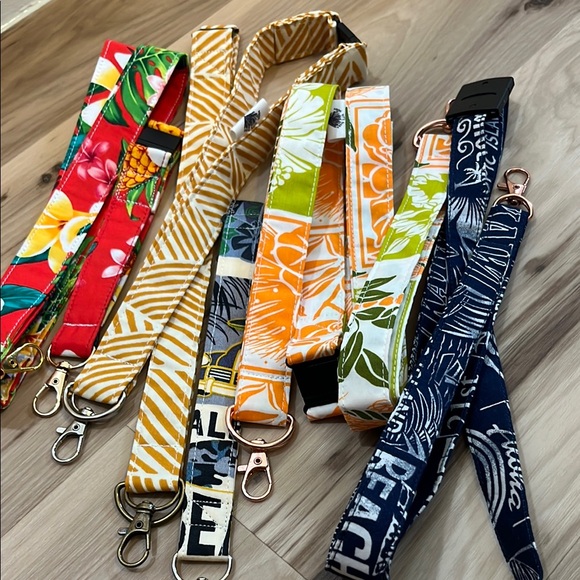 Custom Made Aloha Colorful Patterned Lanyards - Picture 2 of 2